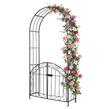 Dreamade 79" H x 39" W Garden Arch with Gate