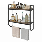 Dreamade Bathroom Shelf with Towel Bar