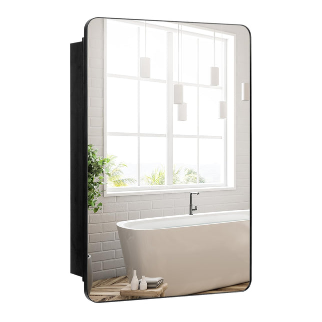 Dreamade Medicine Cabinet Mirror, 20x30” Bathroom Cabinet with Beveled Mirror