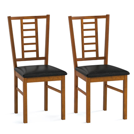 Dreamade Wooden Dining Chairs Set of 2/4 Armless Kitchen Chairs