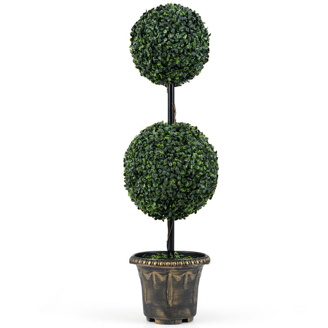 Dreamade 3 FT Artificial Boxwood Topiary Tree(1/2)