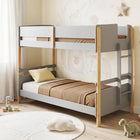 Dreamade Twin Over Twin Bunk Bed with Ladder for Kids Teens Bedroom
