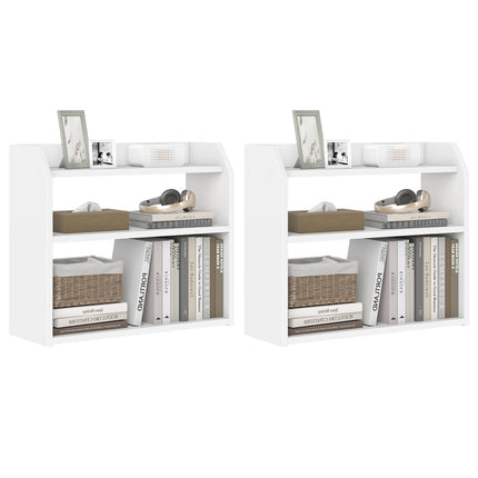Dreamade 3-Tier Desktop Bookshelf Small Wood Countertop Organizer(1/2)