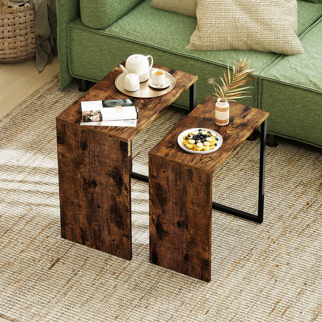 Dreamade Nesting Coffee Table Set of 2 for Living Room