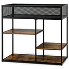Dreamade Hallway Table for Entryway - 4-Tier Console Table for Entryway with Wire Basket