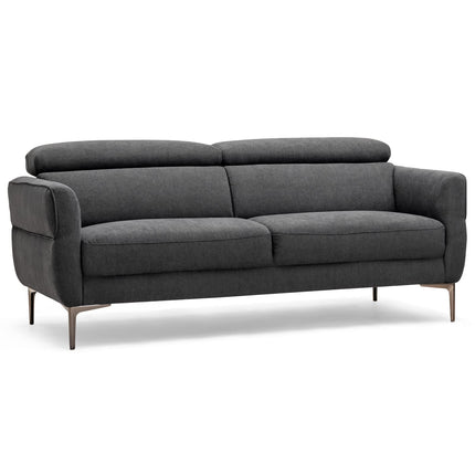 Dreamade Couch, Upholstered Loveseat with Lift-up Headrest and Metal Legs