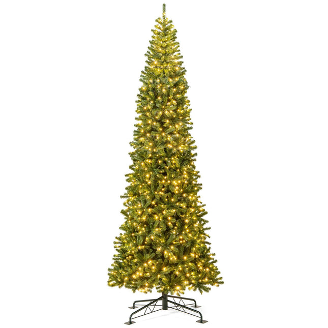 Dreamade 12 FT Pre-Lit Artificial Christmas Tree with Quick Power Connector