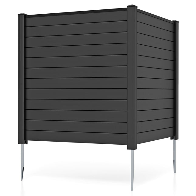 Dreamade Air Conditioner Fence 2 Panels - 48''W x 48''H Outdoor Privacy Screen with Upgraded Metal Stakes