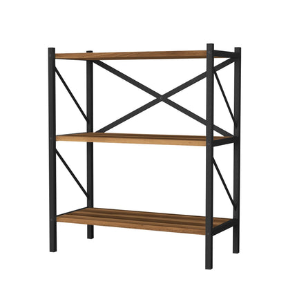 Dreamade Modern Bookcase with Heavy-Duty Metal Frame (1/2)
