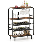 Dreamade Industrial Wine Rack Freestanding Floor