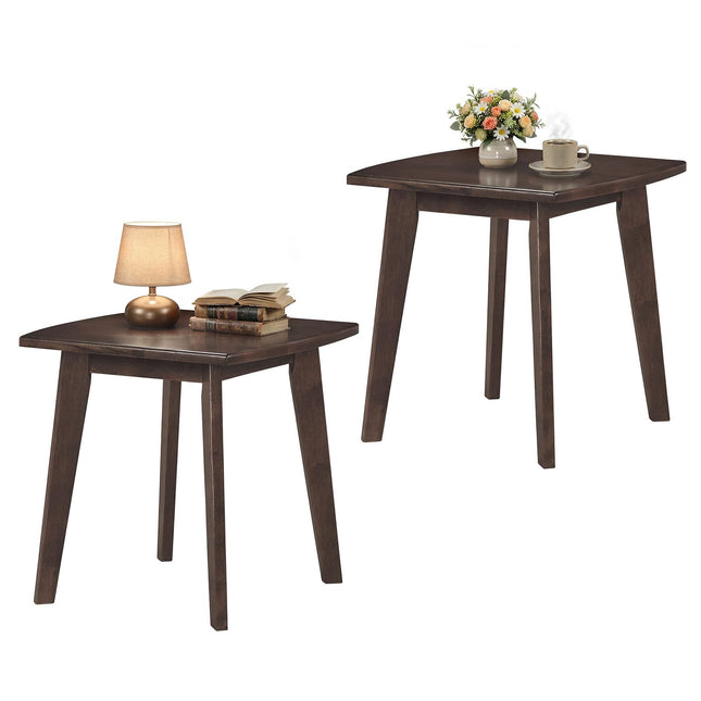 Dreamade Modern Square Side Table Set of 1/2