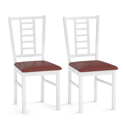 Dreamade Wooden Dining Chairs Set of 2/4 Armless Kitchen Chairs