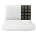 Dreamade Charcoal Memory Foam Pillow 2 Pack, 3D Cutting Ventilated Pillows with Washable Cover, Back & Side Sleeper Pillows