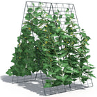 Dreamade 4 Panels Cucumber Trellis A-Frame Garden Trellis for Plant Climbing