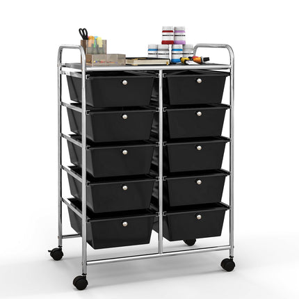 10 Drawers Rolling Cart, Classroom Organizers - Dreamade