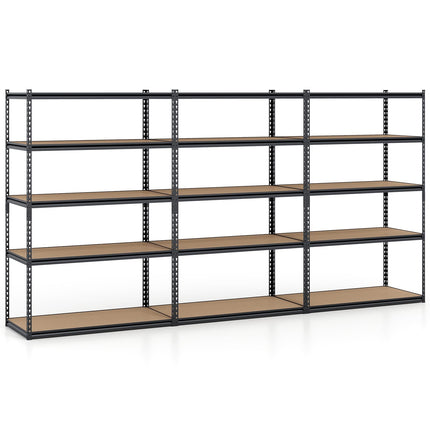 Dreamade 5-Tier Metal Storage Shelves Heavy Duty Garage Shelving Units(1/2/3/4,48" W x 24" D x 72" H)