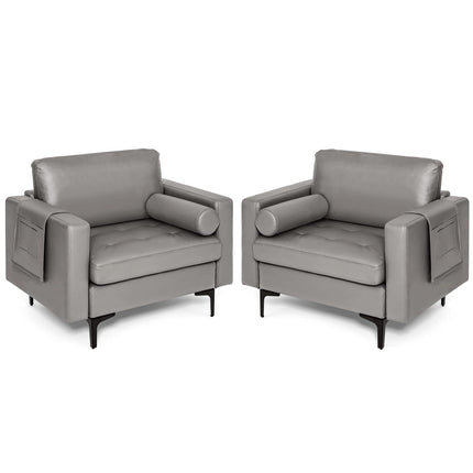 Dreamade Sofa Chair, Accent Armchair w/Comfy Cushion