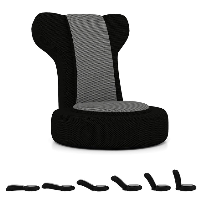 Dreamade Floor Comfy Gaming Leisure Chair with Adjustable Headrest and Backrest