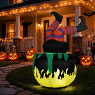 DREAMADE 6 FT Halloween Inflatable Witch Legs