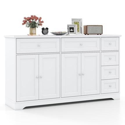 Dreamade Large Buffet Cabinet with Storage, 59” Kitchen Cabinet