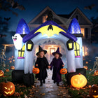 DREAMADE 9 FT Halloween Inflatable Haunted Castle Archway