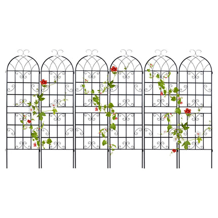 Dreamade Trellis for Climbing Plants Outdoor, 6 FT Tall Galvanized Steel Garden Trellis