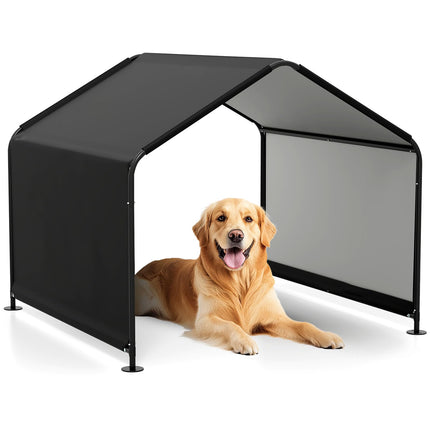Dreamade Outdoor Dog Shade Shelter Canopy 4'x 4'x 3.5' Waterproof Pet Tent with PU Coating