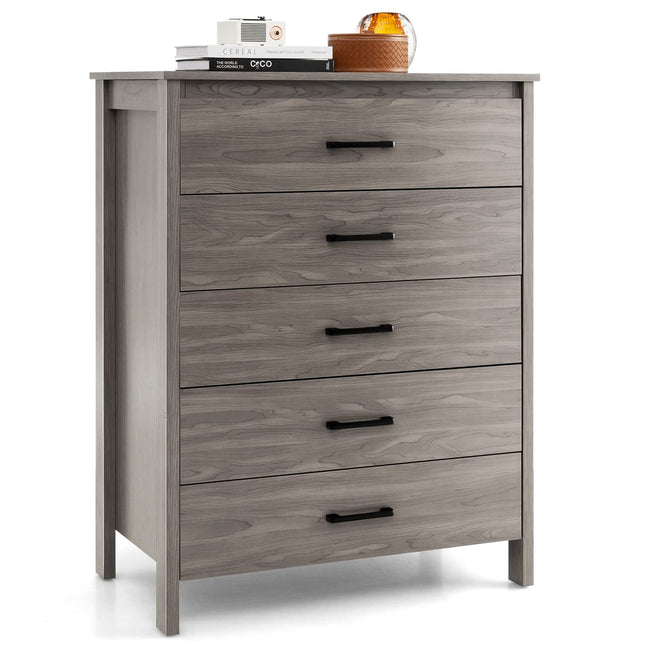 Dreamade 5-Drawer Chest Dresser for Bedroom - 41.5" Multipurpose Storage Clothes Organizer