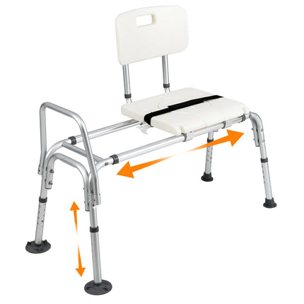Dreamade Sliding Tub Transfer Bench for Bathtub