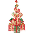 Dreamade 15 Pieces Stackable Pre-lit Lighted Boxes Tower w/ 450 Warm White Lights