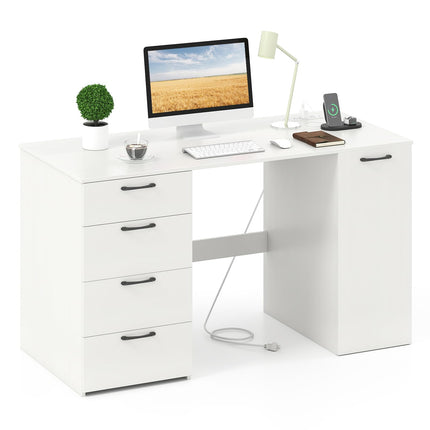 Dreamade Computer Desk with Drawers 53 Inch