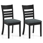 Dreamade Wooden Upholstered Kitchen Chair w/Rubber Wood Frame (2/4)