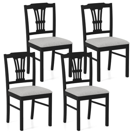 Dreamade Wooden Dining Chairs Set of 2/4 Upholstered Kitchen Chairs