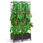 Dreamade Raised Garden Bed with Tomato Cages, 67” Adjustable Height