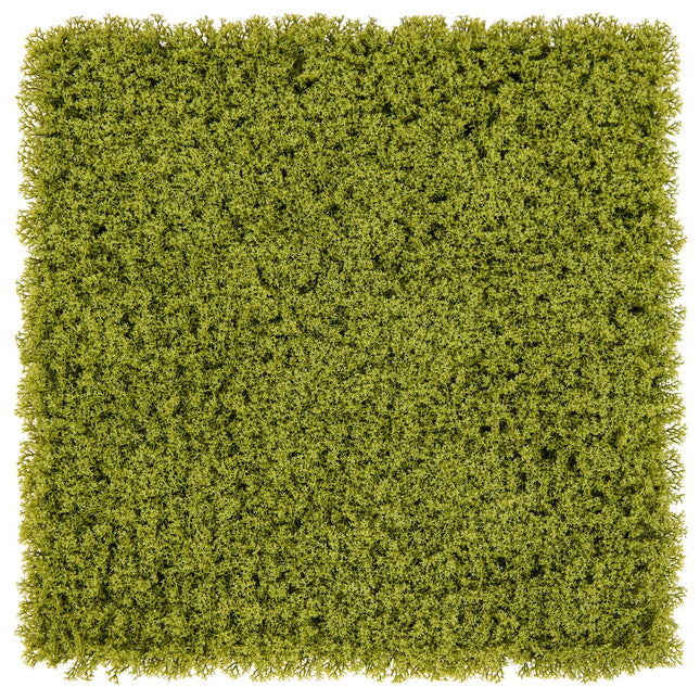 Dreamade 12PCS 20" x 20" Grass Wall Panels Backdrop, Garden Privacy Fence Screen, 33.3 Sq.ft Artificial Moss Wall Panels