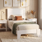 Dreamade Twin/Full/Queen Size Wooden Bed Frame with Wood Slat Support