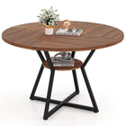 Dreamade 47-inches Round Dining Table for 4 | Circle Dinner Tables for Dinette Living Room