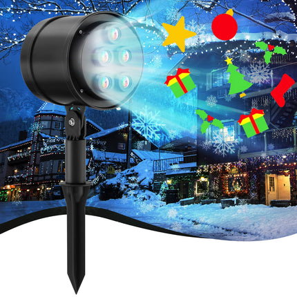 Dreamade Christmas Projector Lights Rotating Projection Lamp with 65° Adjustable Angle
