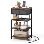 Dreamade 28'' Tall Bedside Night Stand w/USB & Type-C Port (1/2)