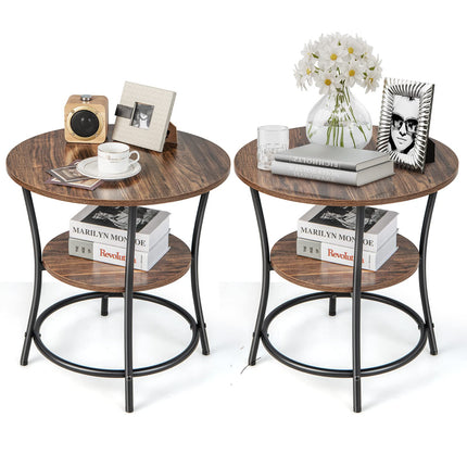 Dreamade Round End Table Set