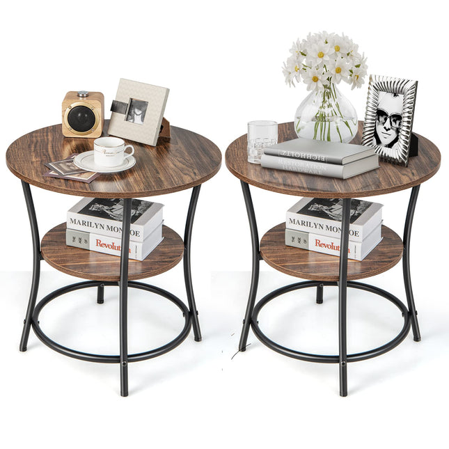 Dreamade Round End Table Set