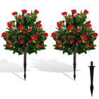 Dreamade 31 Inches Artificial Camellia Tree Set 2 Pack Fake Flower Trees