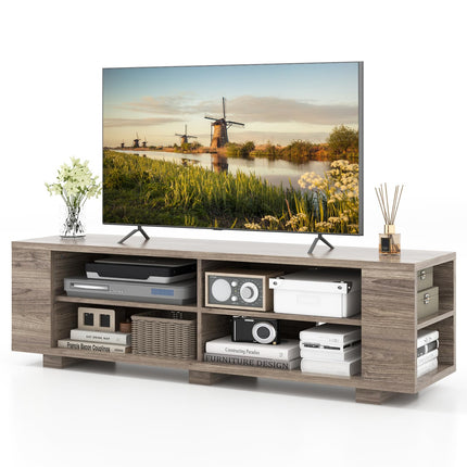 Dreamade TV Stand Entertainment Center - Farmhouse Television Table up to 65 Inches TVs, 7 Colors