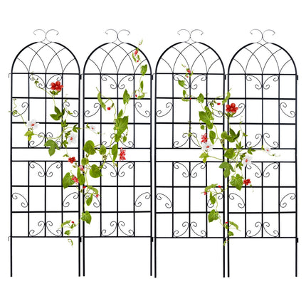 Dreamade Trellis for Climbing Plants Outdoor, 6 FT Tall Galvanized Steel Garden Trellis