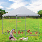 Dreamade Large Metal Chicken Run - 13ft Hexagon Walk-in Chicken Coop