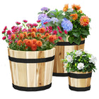 Dreamade Outdoor Acacia Wood Raised Garden Bed for Flower Vegetable Fruit