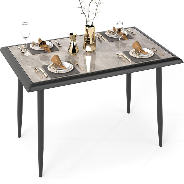Dreamade 44" Dining Table with Food Grade Sintered Stone Tabletop