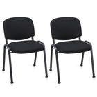 Dreamade Conference Chairs with Ergonomic Upholstered Seat & Protective Foot Pad – Chair Set (2 / 4 / 5 / 6 / 8 / 10 / 15 Pack Options)