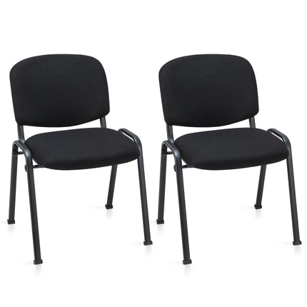 Dreamade Conference Chairs with Ergonomic Upholstered Seat & Protective Foot Pad – Chair Set (2 / 4 / 5 / 6 / 8 / 10 / 15 Pack Options)