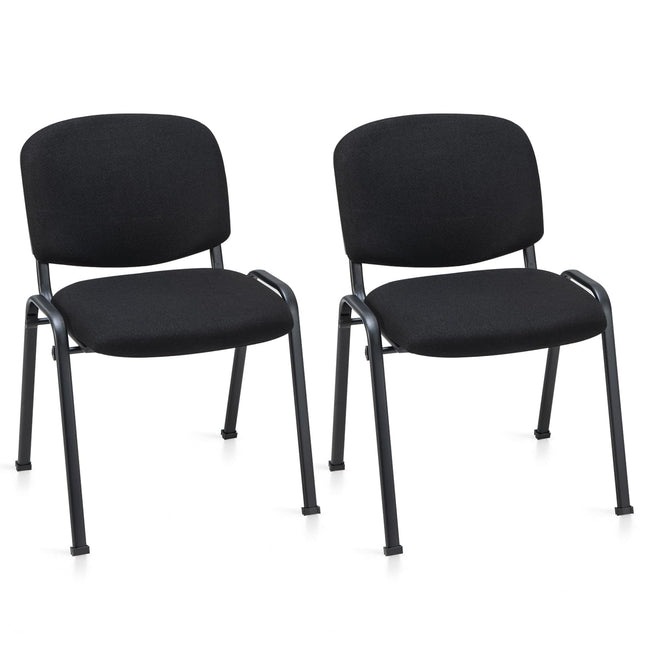 Dreamade Conference Chairs with Ergonomic Upholstered Seat & Protective Foot Pad – Chair Set (2 / 4 / 5 / 6 / 8 / 10 / 15 Pack Options)